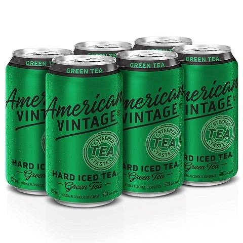 american vintage hard iced tea green tea 355 ml - 6 cans Okotoks Liquor delivery