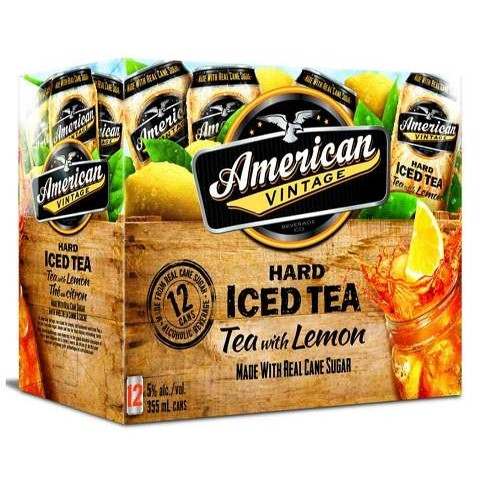 american vintage hard iced tea lemon 355 ml - 12 cans Okotoks Liquor delivery