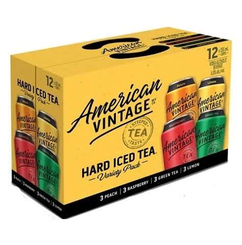 american vintage hard iced tea mixed variety pack 355 ml - 12 cans Okotoks Liquor delivery