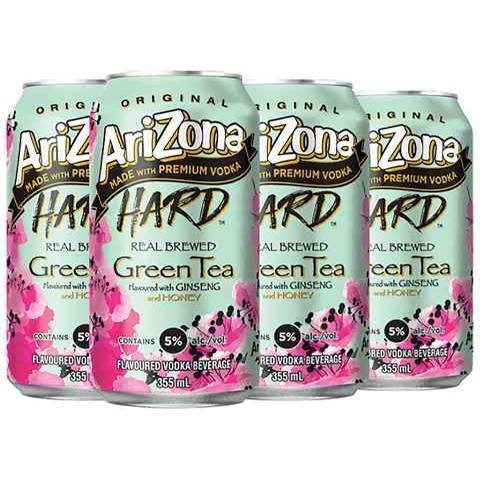 arizona hard green ice tea 355 ml - 6 cans Okotoks Liquor delivery