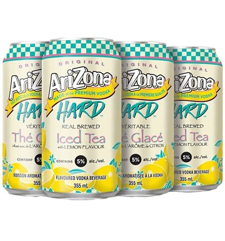 arizona hard lemon iced tea 355 ml - 6 cans Okotoks Liquor delivery