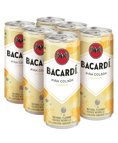 bacardi pina colada 355 ml - 6 cans Okotoks Liquor delivery