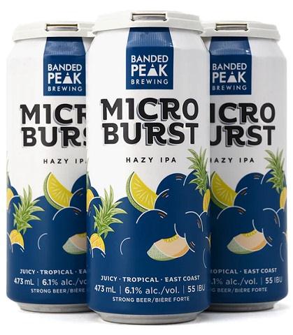 banded peak microburst hazy ipa 473 ml - 4 cans Okotoks Liquor delivery