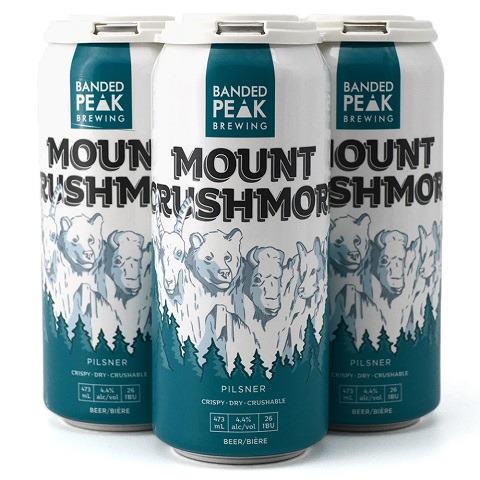 banded peak mount crushmore 473 ml - 4 cans Okotoks Liquor delivery