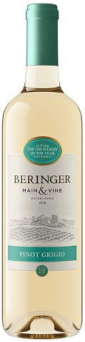 beringer main & vine pinot grigio 750 ml single bottle Okotoks Liquor delivery
