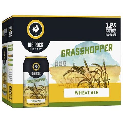 big rock grasshopper wheat ale 355 ml - 12 cans Okotoks Liquor delivery