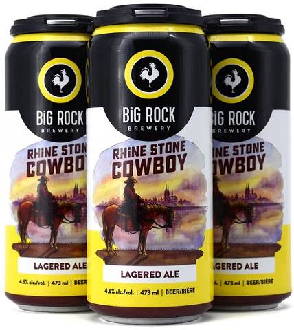 big rock rhine stone cowboy 473 ml - 4 cans Okotoks Liquor delivery