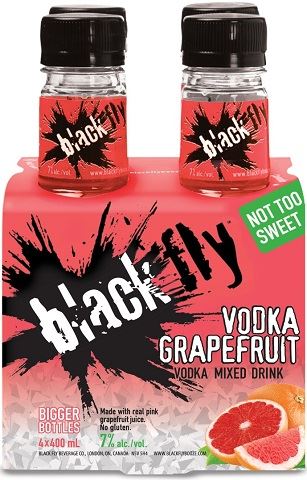 black fly vodka grapefruit 400 ml - 4 bottles Okotoks Liquor delivery