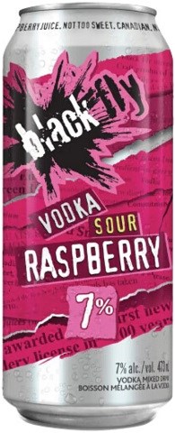 black fly vodka sour raspberry 473 ml single can Okotoks Liquor delivery