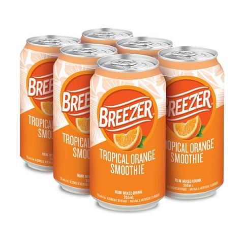 breezer tropical orange 355 ml - 6 cans Okotoks Liquor delivery