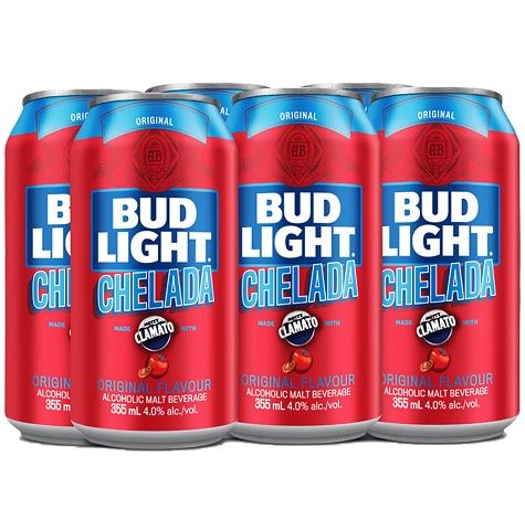 bud light chelada 355 ml - 6 cans Okotoks Liquor delivery