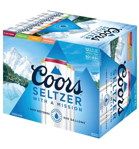 coors seltzer variety pack 355 ml - 12 cans Okotoks Liquor delivery