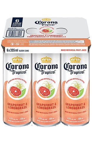 corona tropical grapefruit & lemongrass 355 ml - 6 cans Okotoks Liquor delivery