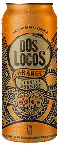 dos locos tequila sunrise 440 ml single can Okotoks Liquor delivery