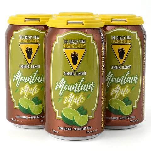 grizzly paw mountain mule 355 ml - 4 cans Okotoks Liquor delivery