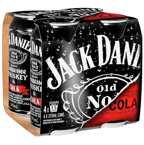 jack and cola 355 ml - 4 cans Okotoks Liquor delivery