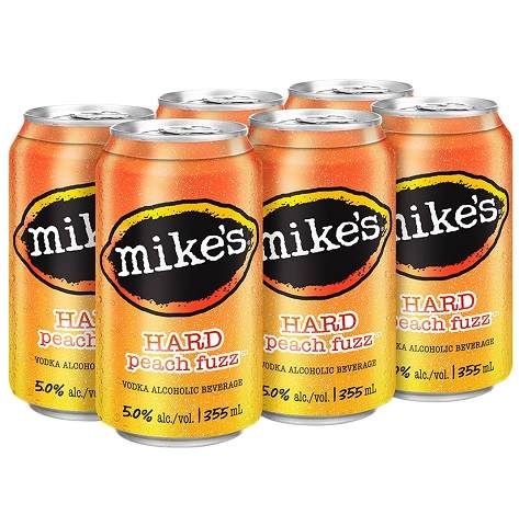 mike's hard peach fuzz 355 ml - 6 cans Okotoks Liquor delivery