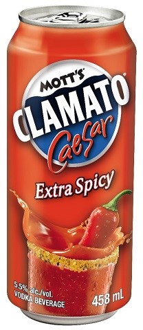 mott's clamato caesar extra spicy 458 ml single can Okotoks Liquor delivery