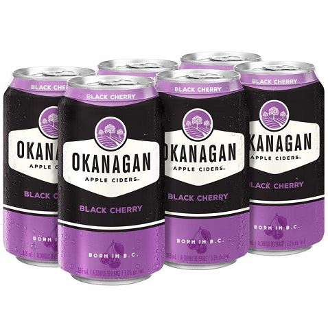 okanagan black cherry 355 ml - 6 cans Okotoks Liquor delivery
