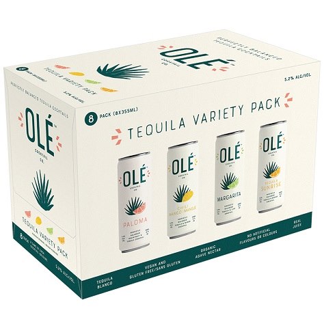 ole tequila variety pack 355 ml - 8 cans Okotoks Liquor delivery