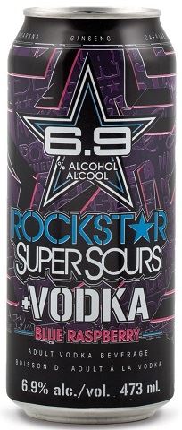 rockstar vodka super sours blue raspberry 473 ml single can Okotoks Liquor delivery